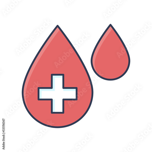 Redcross Blood World Humanitarian Day Icon Flat Design