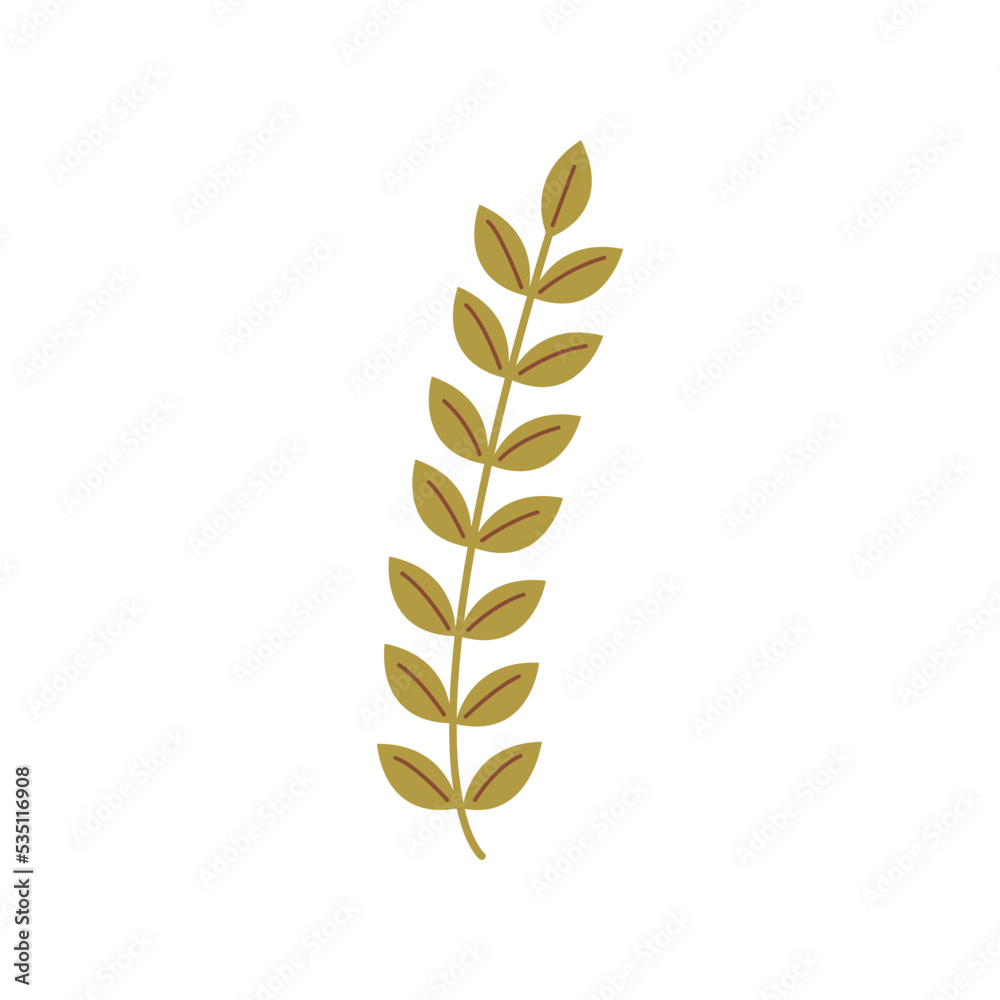 Autumn Floral Leaf Illustration Autumn Floral Leaf Illustration