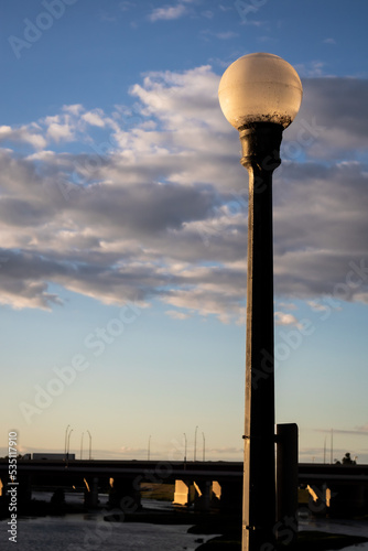 City Street Light in a Dayton Ohio Park 