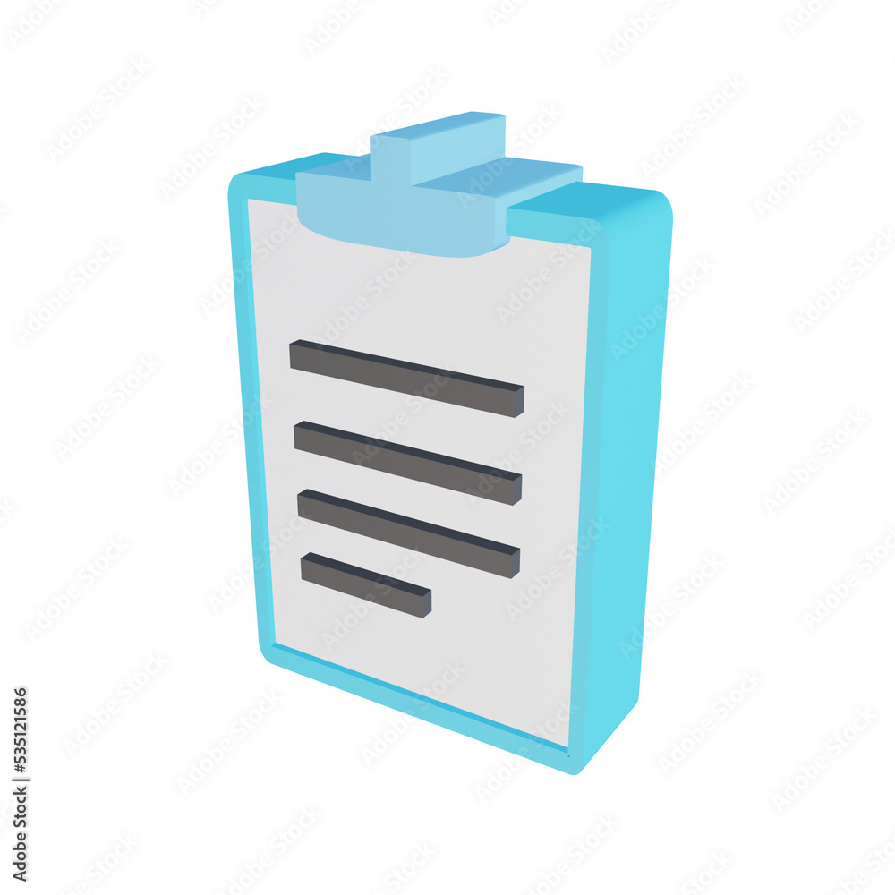 3d render illustration notes 3d render illustration notes