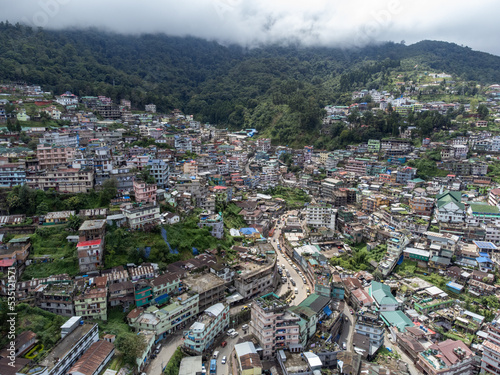 Aerial View of Kohima Nagaland photo