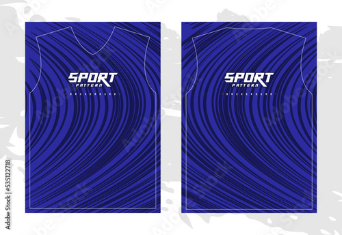 Blue sports jersey design template