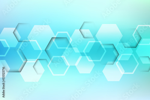 abstract geometric hexagon background, vector illustation