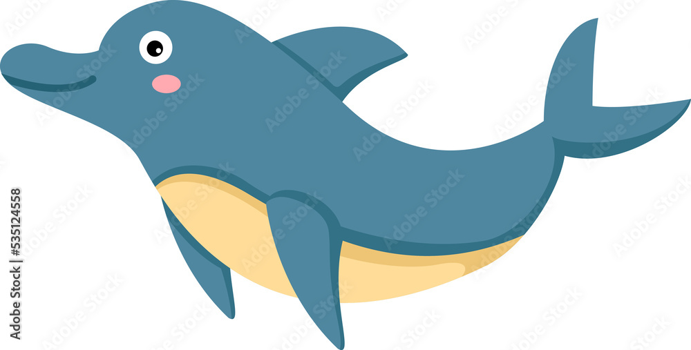 Fototapeta premium cartoon dolphin