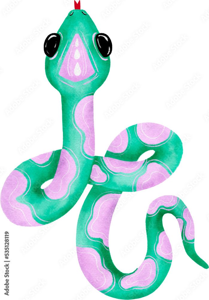 Fototapeta premium snake Goth pastel halloween