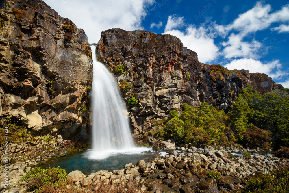 Taranaki Falls, Tongariro National Park, New Zealand 