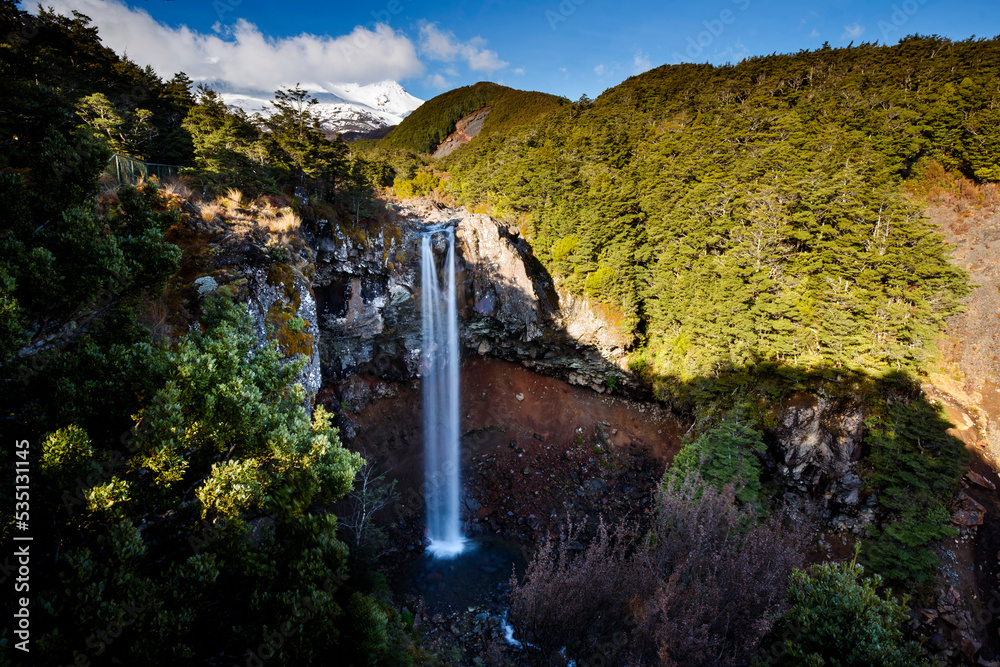 Mangawhero Falls in Tongariro National Park, Ruapehu, New Zealand Mangawhero Falls in Tongariro National Park, Ruapehu, New Zealand