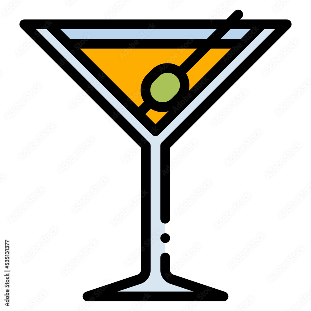 cocktail Filled Outline icon cocktail Filled Outline icon