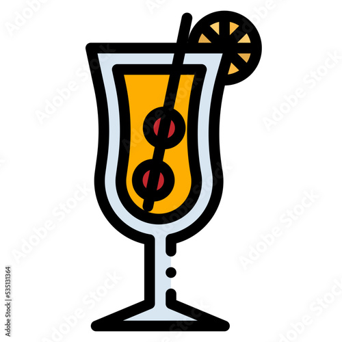 Beverage Filled Outline icon
