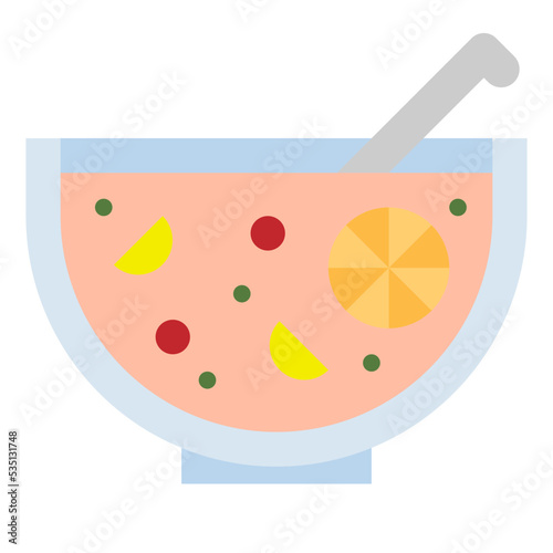 alcoholic drinks flat icon