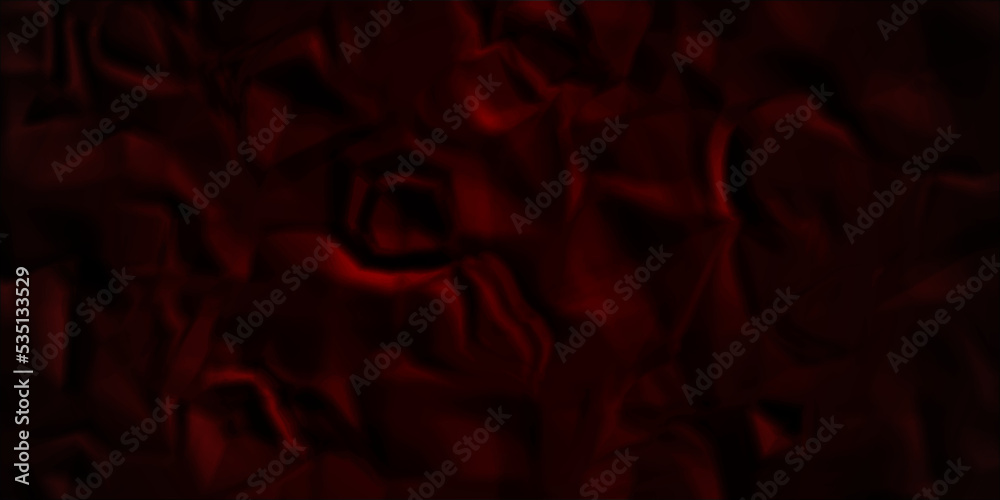 Fototapeta premium Dark red crumpled paper texture. Black and red crumpled paper texture and Crumpled red paper poster. Background and wallpaper.