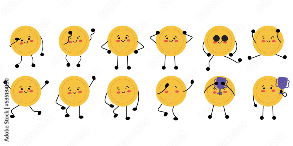 coin character. set of dizzy Coin character design. wallpaper. free space for text. coin vector. coin character. set of dizzy Coin character design. wallpaper. free space for text. coin vector.