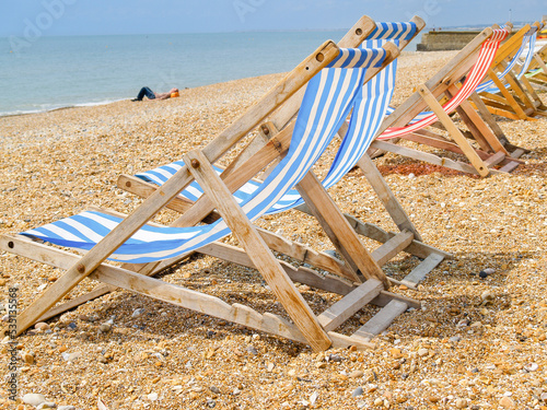 beach chair on the beach