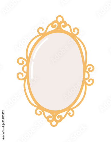 retro mirror flea market