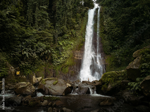 Tropical waterfall Indonesia 