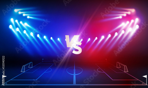 Football Bright stadium arena lights vector design.