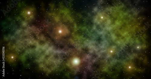 Abstract colorful galaxy in deep space