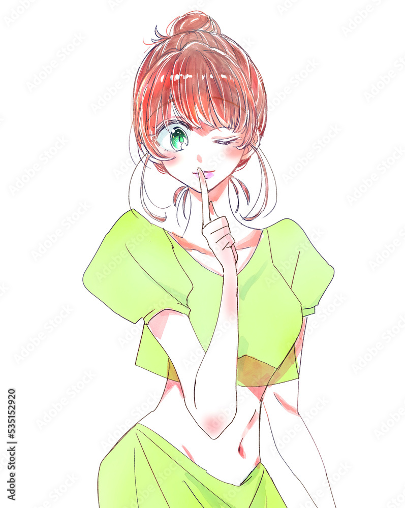 	踊り子風の女性