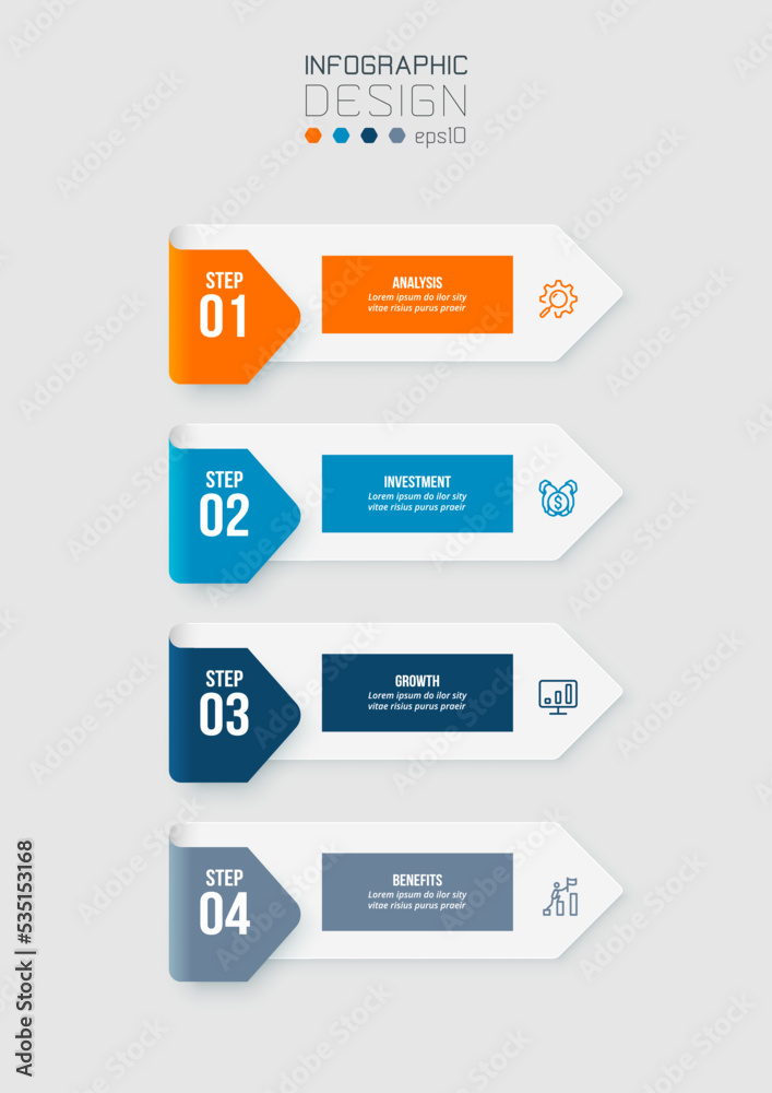 Infographic template business concept with workflow. Infographic template business concept with workflow.