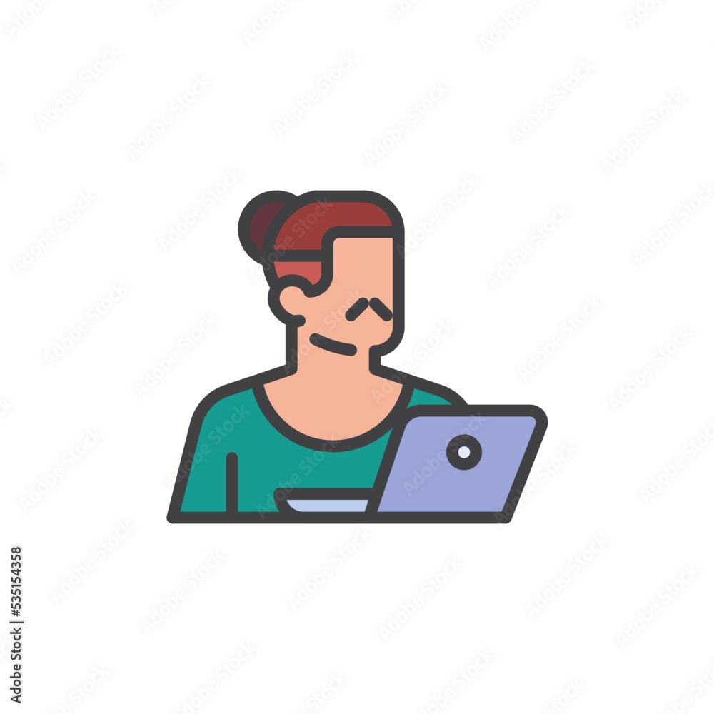 Blogger avatar filled outline icon Blogger avatar filled outline icon
