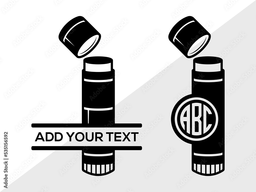 Glue Stick Monogram SVG, Glue Stick SVG, Glue Svg, Glue Stick Icon Svg