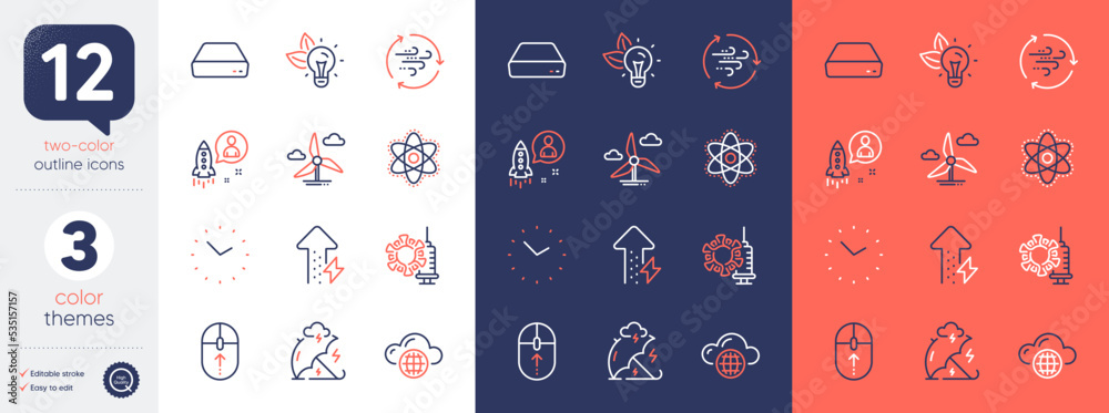 Set of Mini pc, Stress protection and Time line icons. Include Energy growing, Chemistry atom, Startup icons. Cloud computing, Wind energy, Coronavirus vaccine web elements. Swipe up. Vector Set of Mini pc, Stress protection and Time line icons. Include Energy growing, Chemistry atom, Startup icons. Cloud computing, Wind energy, Coronavirus vaccine web elements. Swipe up. Vector