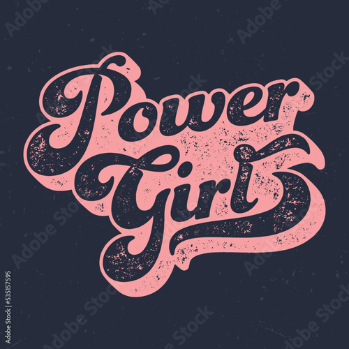 Power Girl - Aged Tee Design For Printing. Good for poster, wallpaper, t-shirt, gift.