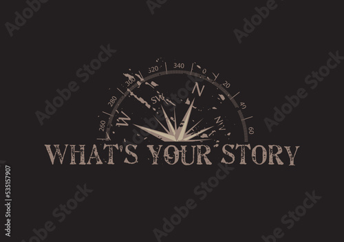 what's your story on white background
