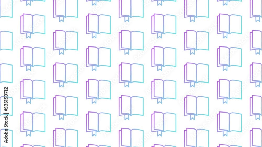 Book Morph White Animated Loop Background 4K Book Morph White Animated Loop Background 4K
