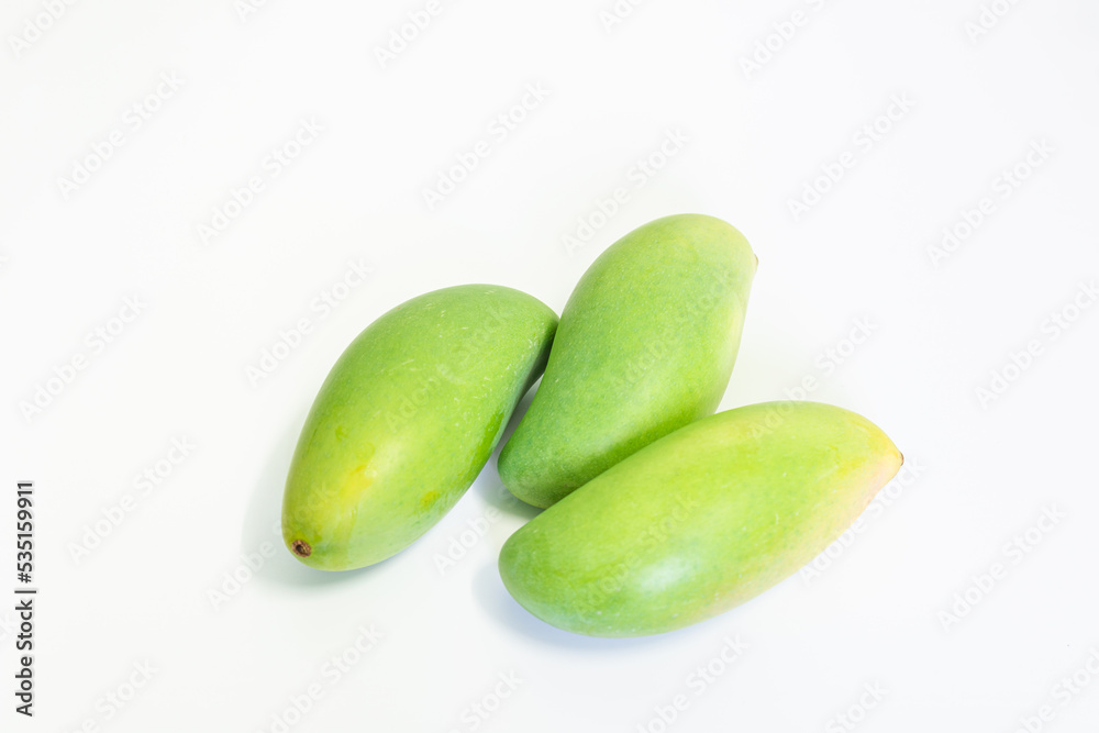 Fresh green awn on white background Fresh green awn on white background