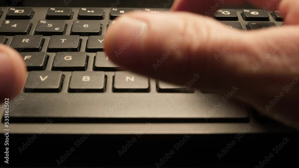 typing on the keyboard. flight of the camera over the keyboard. black keyboard. typing on the keyboard. flight of the camera over the keyboard. black keyboard.