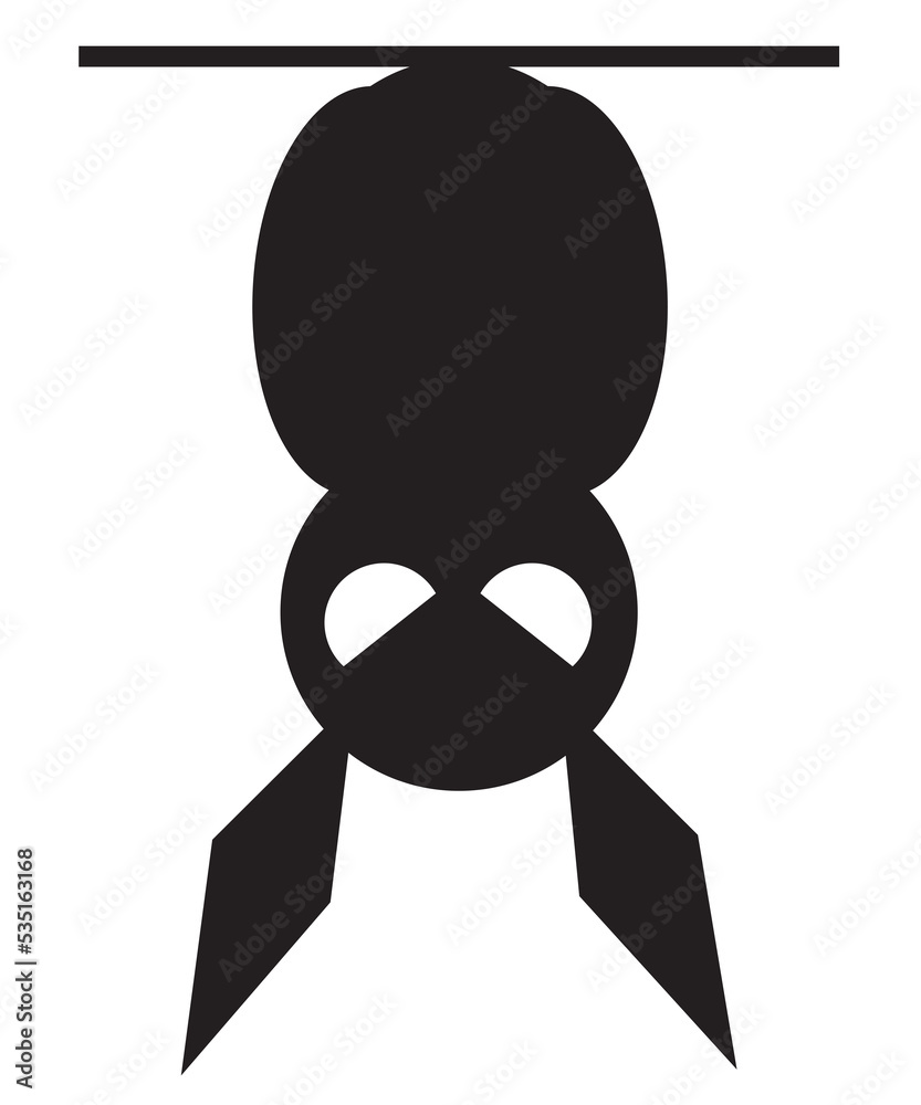 graphic design of hanging black bat. can be used for products or content on halloween graphic design of hanging black bat. can be used for products or content on halloween