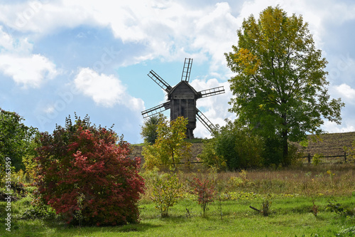 Old mill on the outskirts of the village 