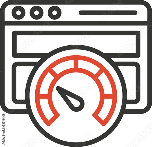 Browser speed test Vector Icon

 photo