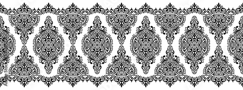 Vector ornamental floral border design