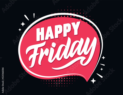 The red badge for Black Friday with white text