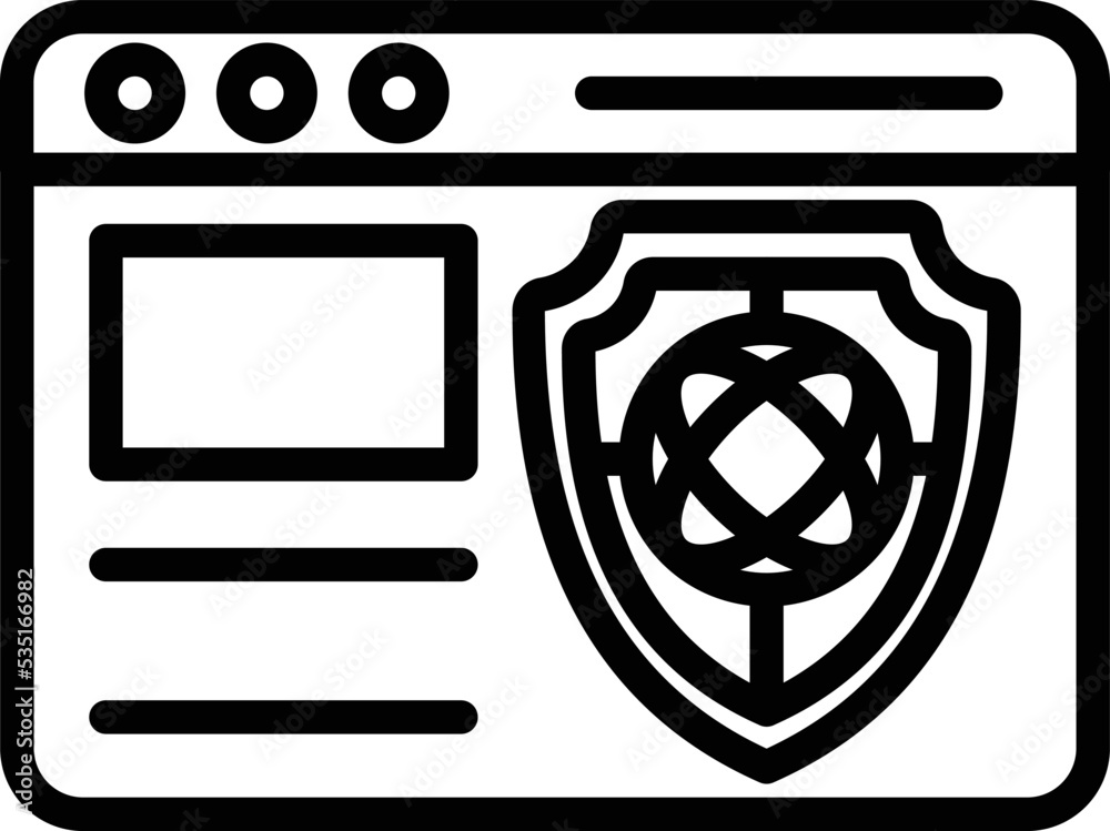 Webpage protection Vector Icon
Webpage protection Vector Icon