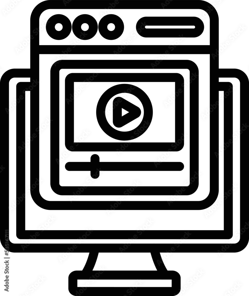 Online tutorial Vector Icon
Online tutorial Vector Icon