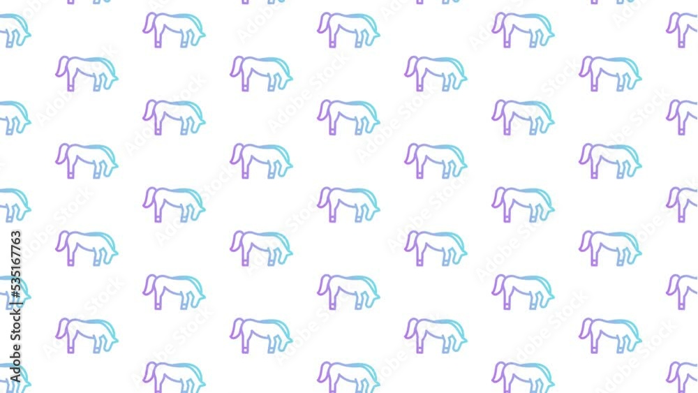 Horse White Animated Loop Background 4K Horse White Animated Loop Background 4K