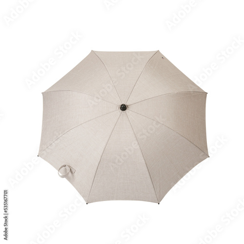 Rain Umbrella light beige on a white background
