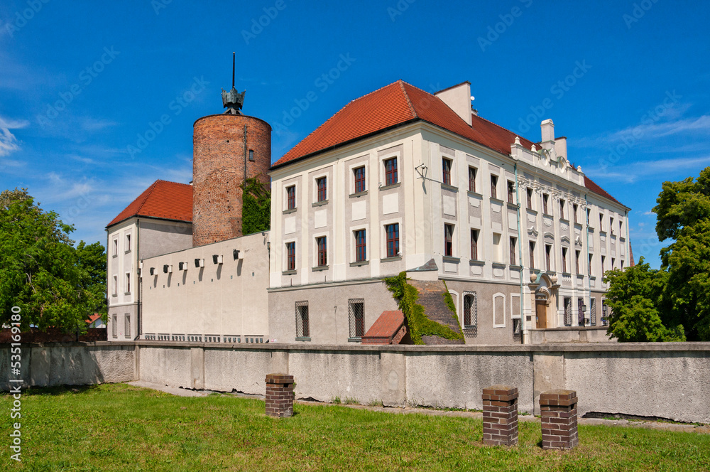 Fototapeta premium The Castle of the Dukes of Glogow, Lower Silesian Voivodeship, Poland.