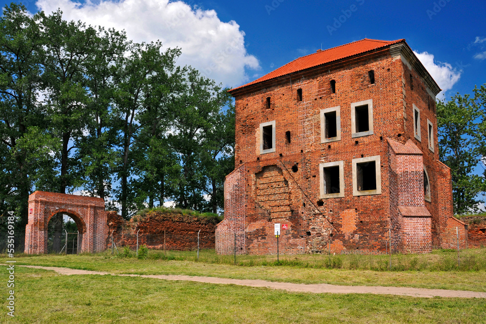 Castle in Golancz from XV century, village in Greater Poland Voivodeship.