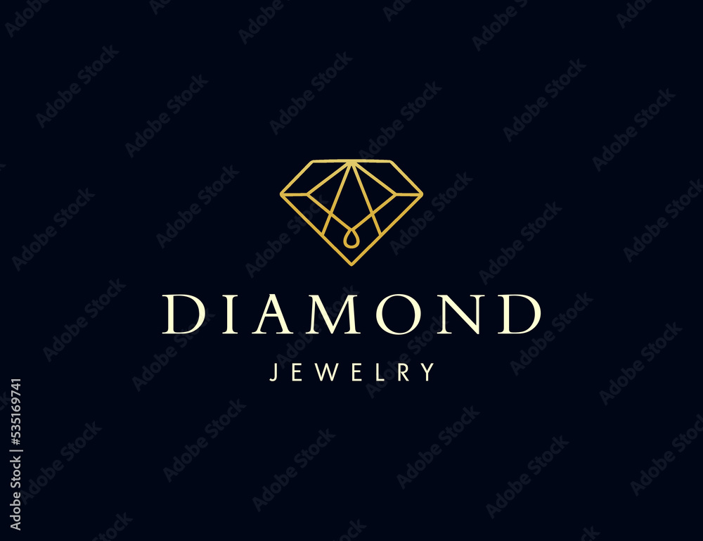 Luxury diamond logo design for jewelry company Luxury diamond logo design for jewelry company