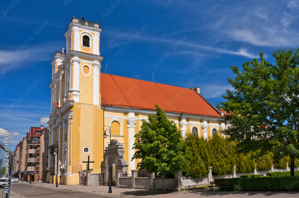 Corpus Christi church in Glogow, town in Lower Silesian Voivodeship, Poland.