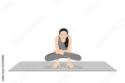 Cock Pose, Kukkutasana