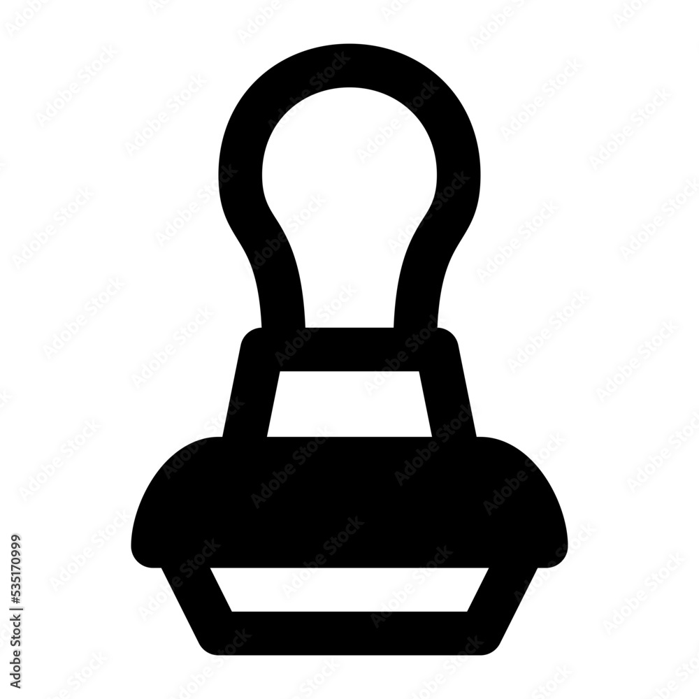 stamp glyph icon stamp glyph icon