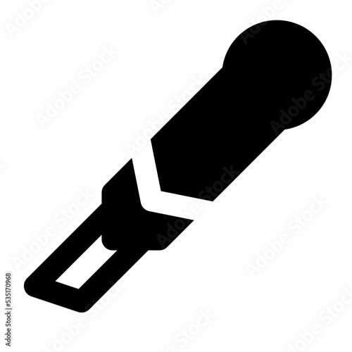 cutter glyph icon