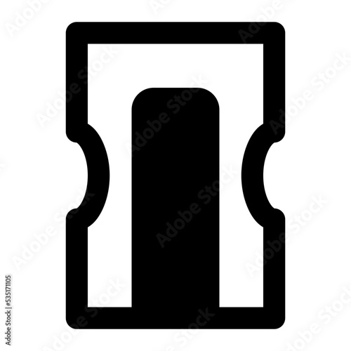 pencil sharpener glyph icon