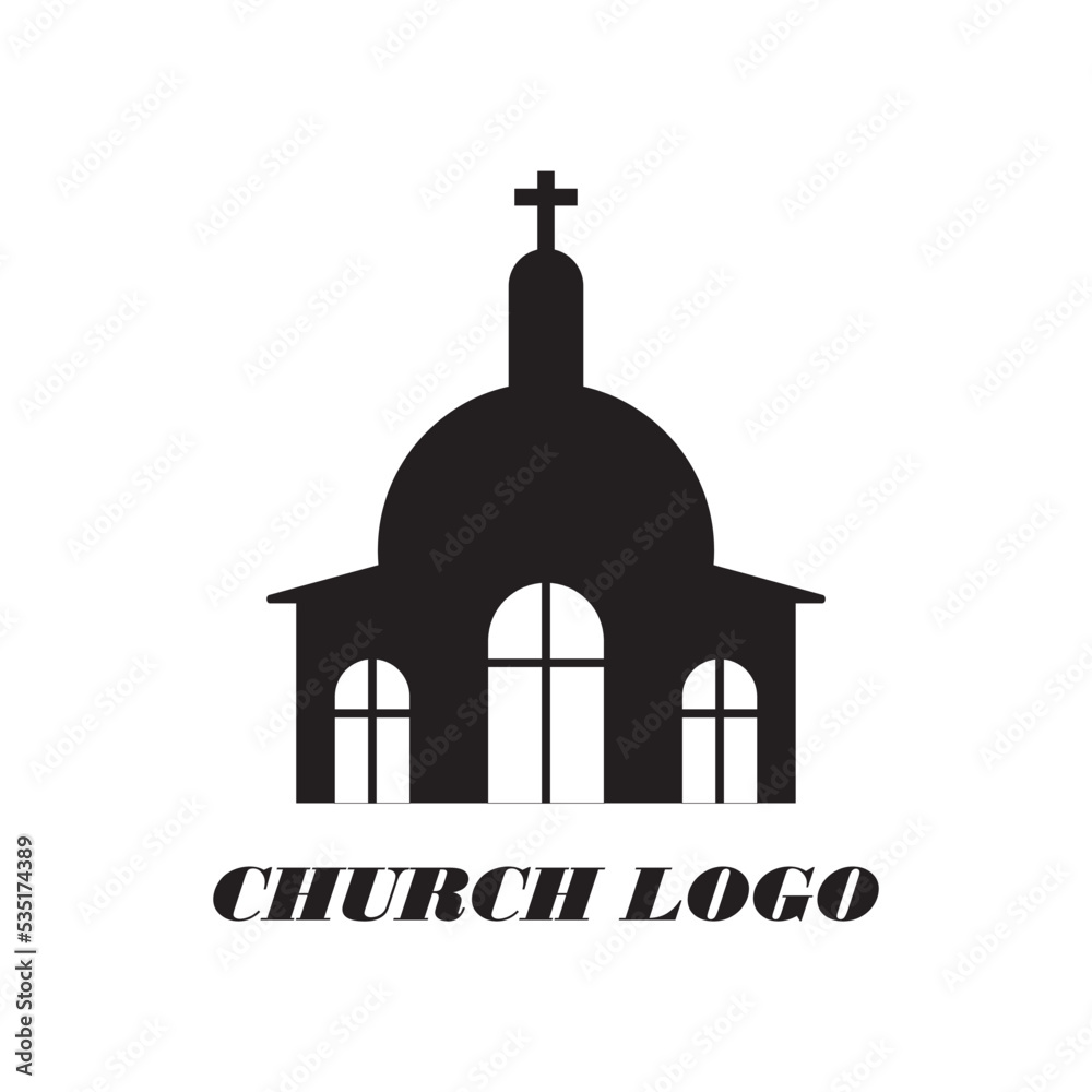 church logo icon vector design, this vector can be used for logos, icons, banners and others