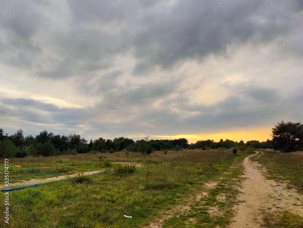 Obraz premium Szlak rowerowy